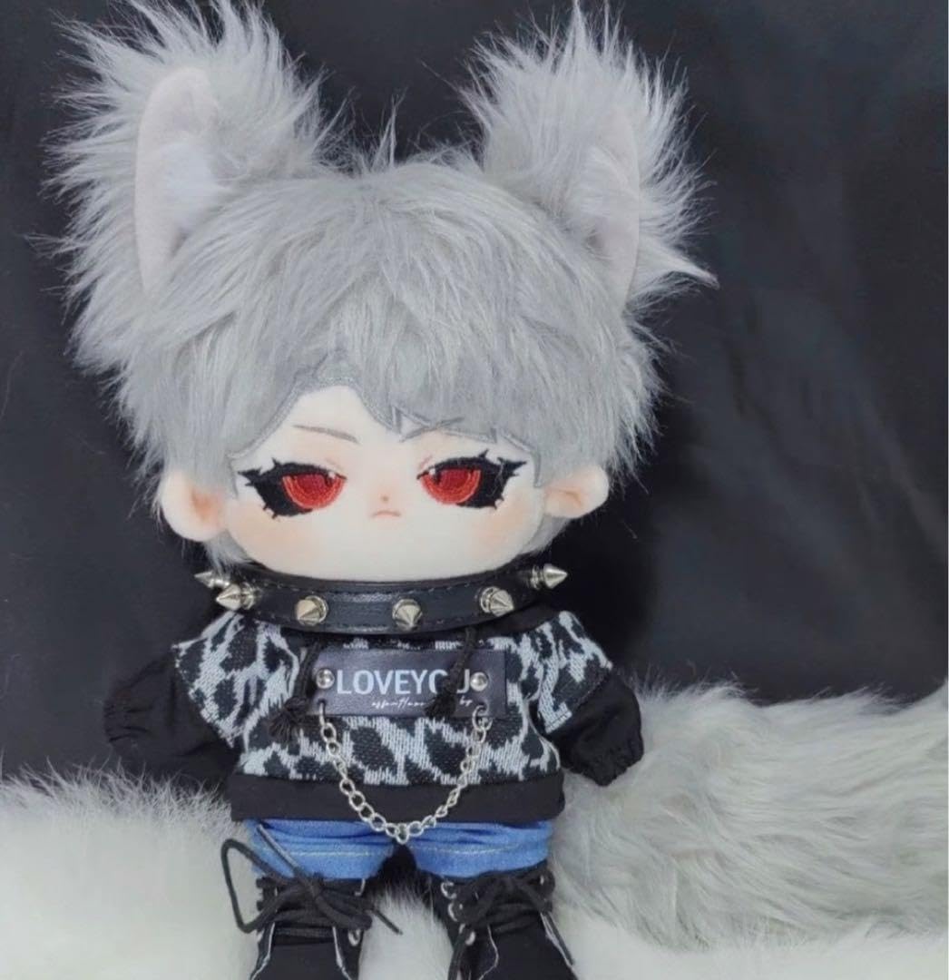 Amazon.co.jp: 《20cm》 な 可愛い着せ替えぬいぐるみ《銀髪赤目